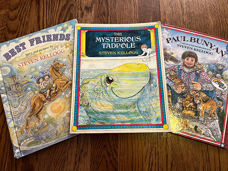 A picture of the books, The Mysterious Tadpole