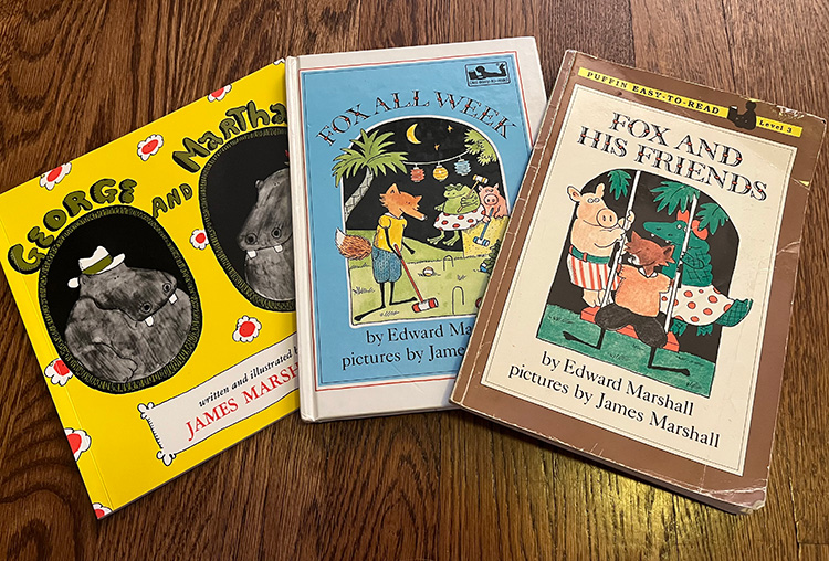 Pictures of the books, James Marshall