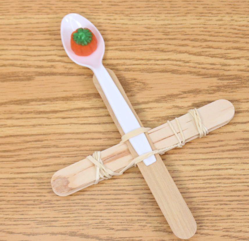 Catapult made out of popsicle sticks