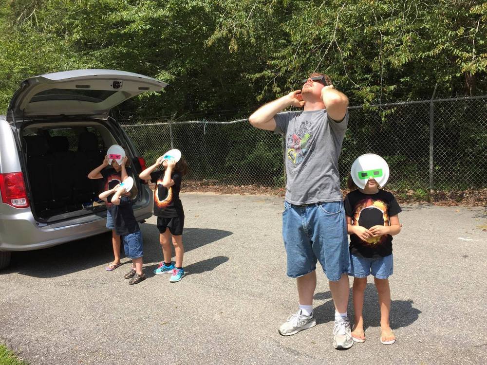 Watching the total eclipse