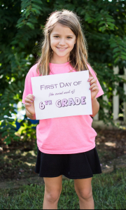 Jessica's oldest begins 6th grade.