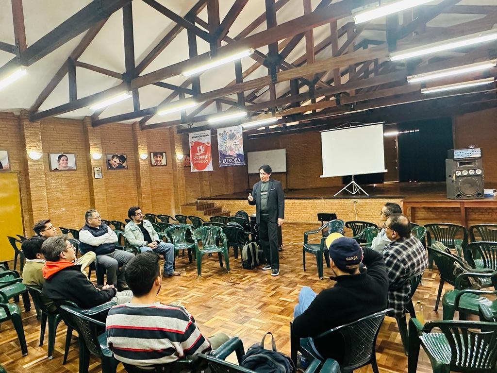 Franz speaking at the conference