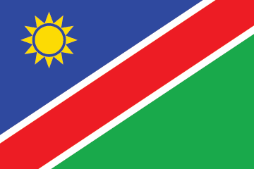 National flag of Namibia