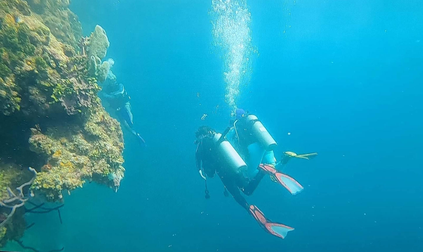 Jaxon scuba diving