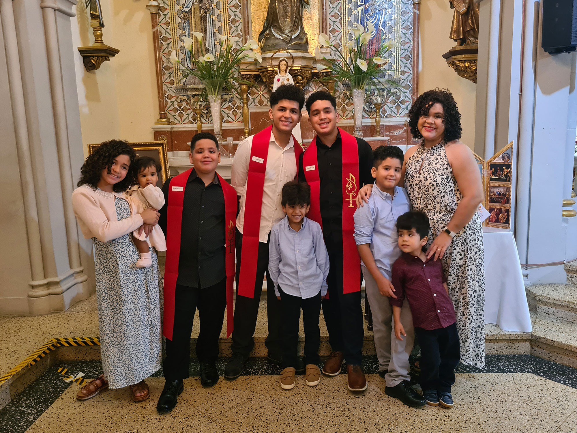 Mariela and her kids