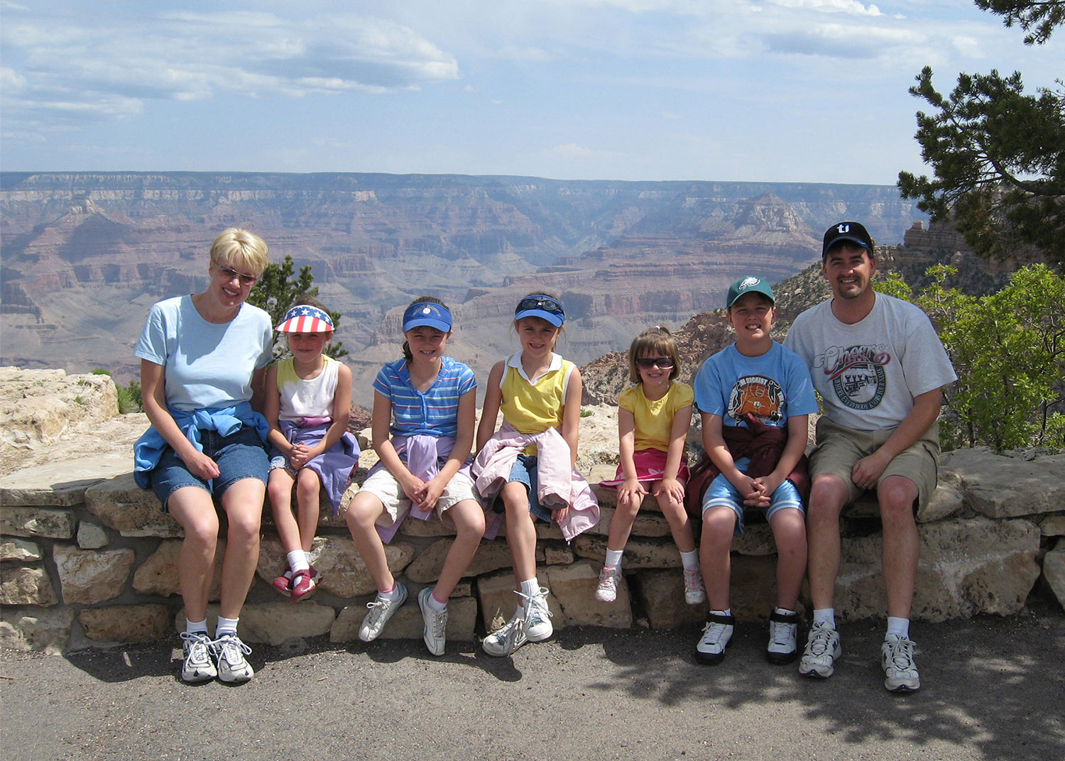 Patnode family at the Grand Canyon