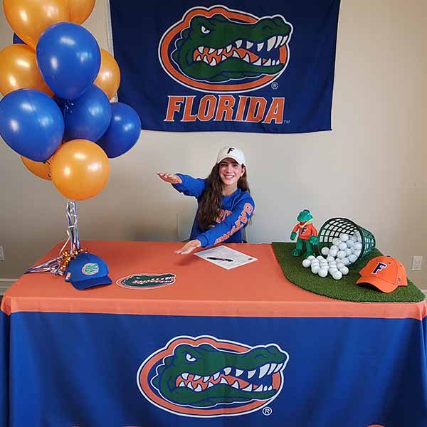 Sophie signing with the Florida Gators
