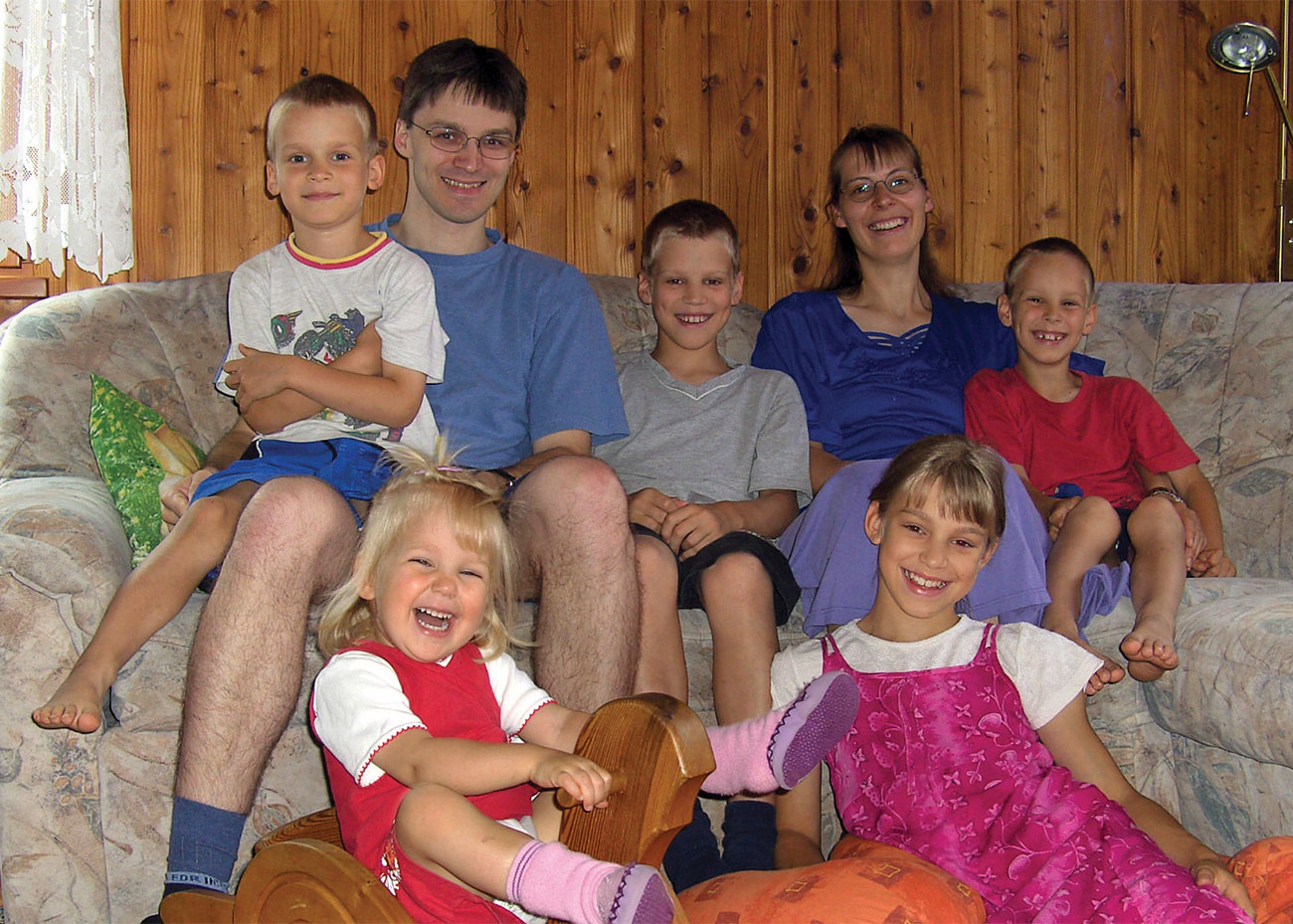 The Romeike family at their home in Germany